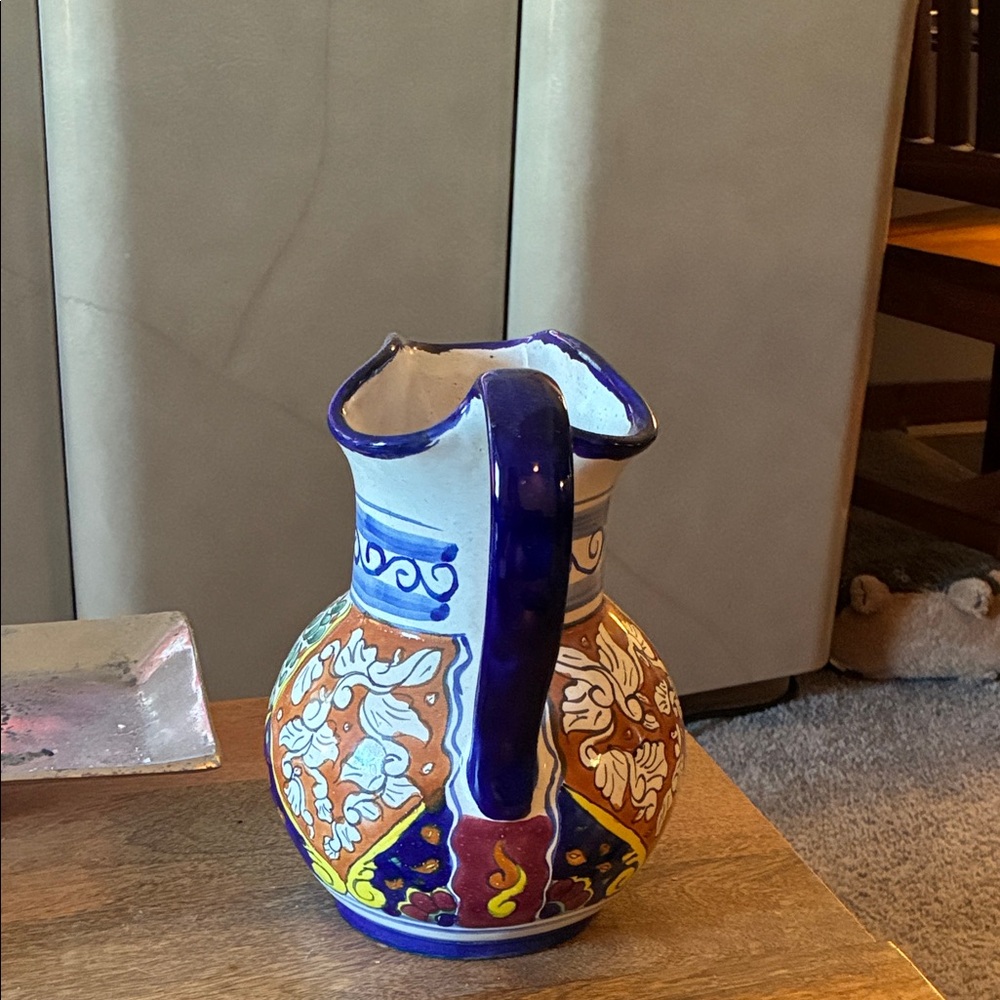 Colorful Ceramic Pitcher - Picture 3 of 3